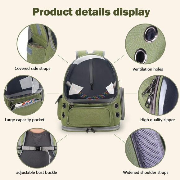 Bird Stand Travel Cage with Stand with Standing Perch and Stainless Steel Tray - Picture 5 of 7